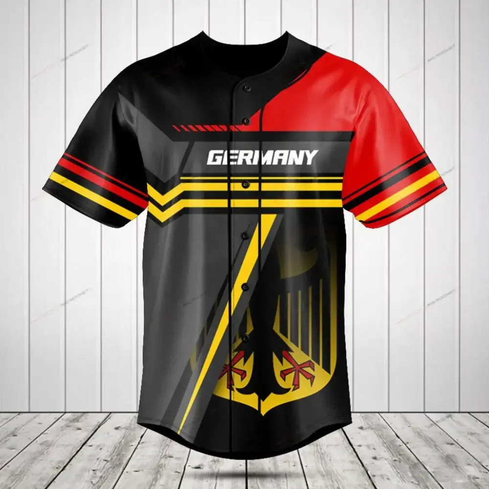 Stylish Germany Flag Baseball Jersey – Bold, Comfortable & Perfect For Fans Image