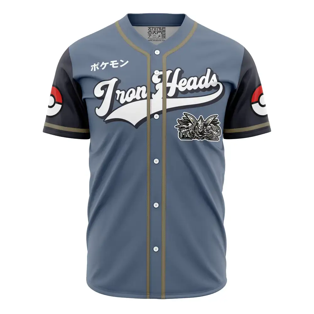Stylish Iron Heads Baseball Jersey - Anime-Inspired Design, Perfect For Fans & Collectors Image