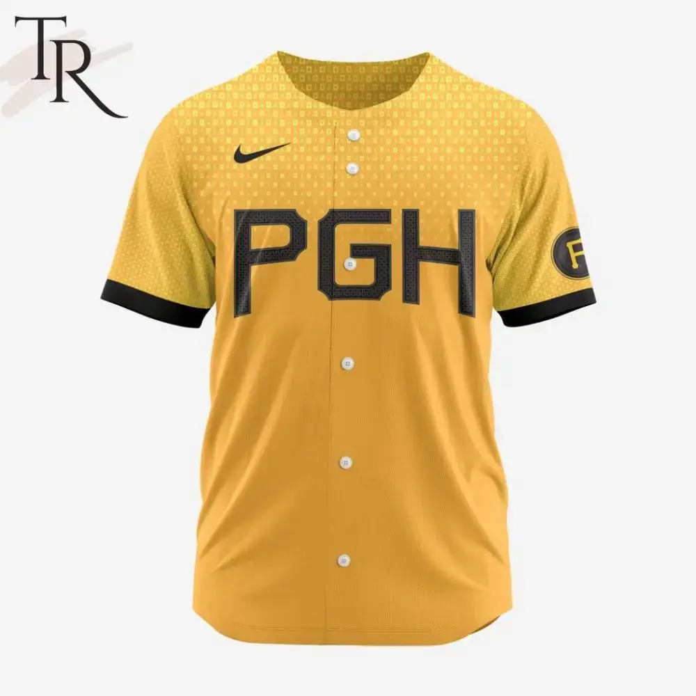Stylish Pgh Gold Baseball Jersey - Premium Quality, Unisex, Perfect Fit, Limited Edition Image