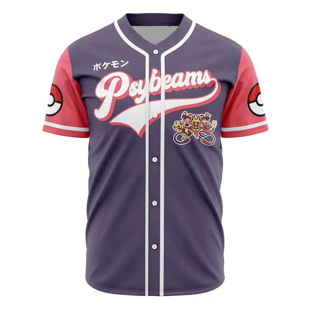 Stylish Psybeams Baseball Jersey – Vibrant Design, Perfect For Fans! Image