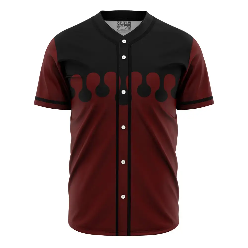 Stylish Red & Black Baseball Jersey - Button-Up, Modern Design, Perfect For Casual Wear Image