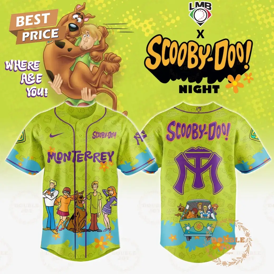 Sultanes De Monterrey Where Are You! Scooby-Doo! Night 2025 Limited Edition Baseball Jersey Image