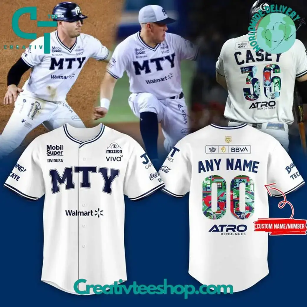 Sultanes De Monterrey World Cup Fusion Personalized Baseball Jersey Image