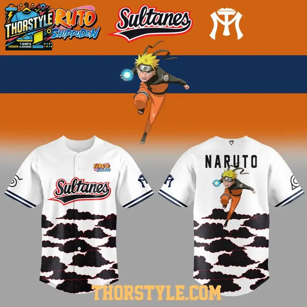 Sultanes De Monterrey X Naruto Shippuden 2026 Night Baseball Jersey Image
