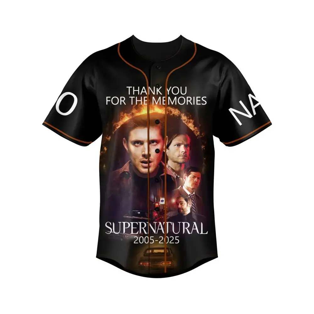 Supernatural Tribute Baseball Jersey - Limited Edition 2005-2025 Souvenir Shirt Image