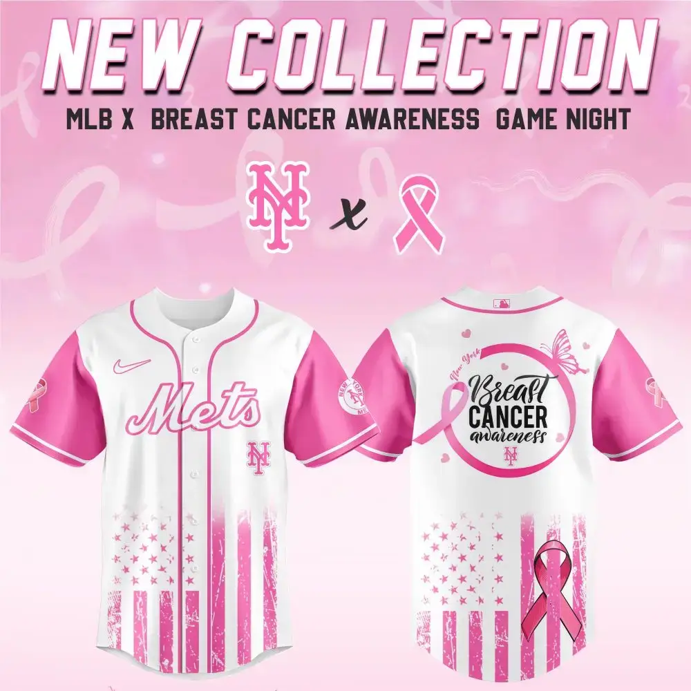 Support Breast Cancer Awareness: Limited Edition Mets Pink Jersey - New Collection Image