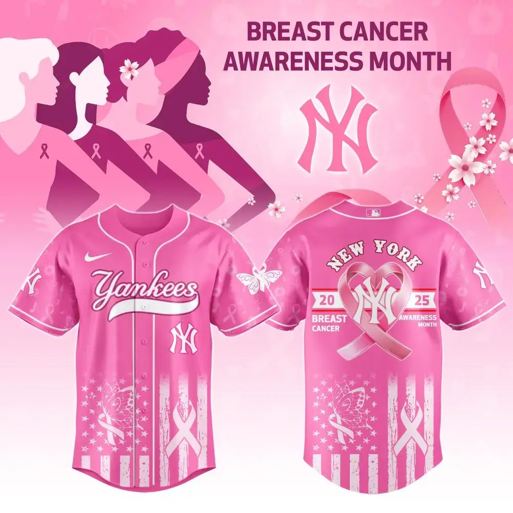 Support Breast Cancer Awareness: Pink Yankees Jersey - Limited Edition 2025 Image