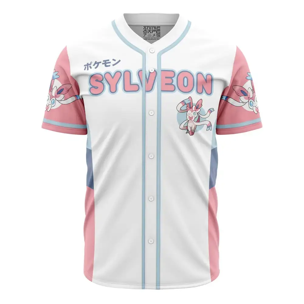 Sylveon Eeveelution Pokemon Baseball Jersey Image