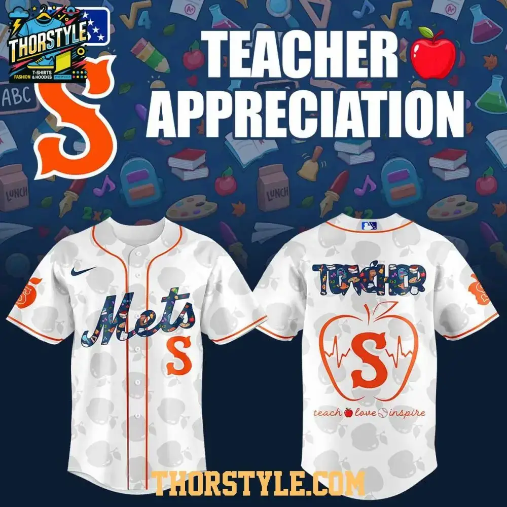 Syracuse Mets 2025 Teacher Appreciation Love Baseball Jersey Image