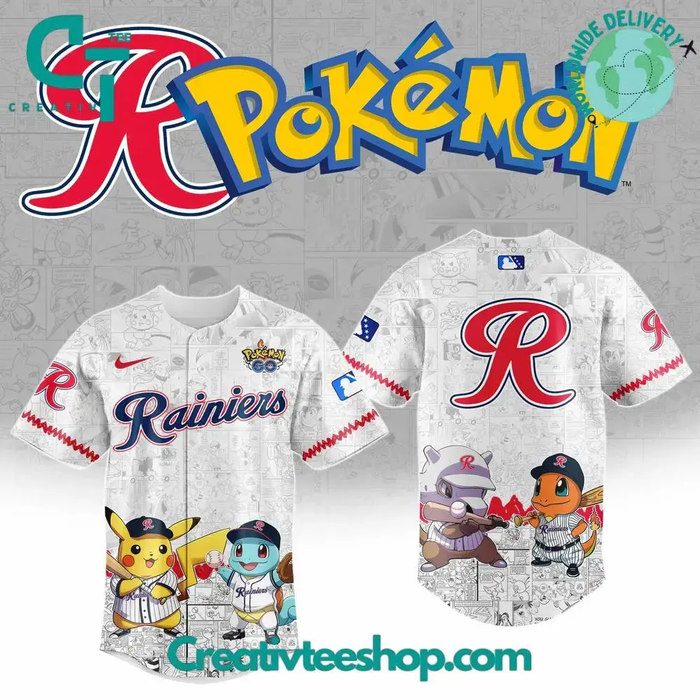 Tacoma Rainiers X Pokemon Go Special Baseball Jersey Image