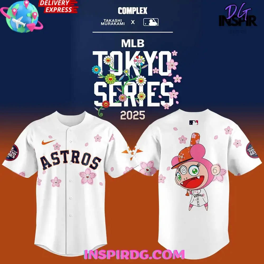 Takashi Murakami X Mlb World Tour Tokyo Series 2025 Houston Astros Jersey Image