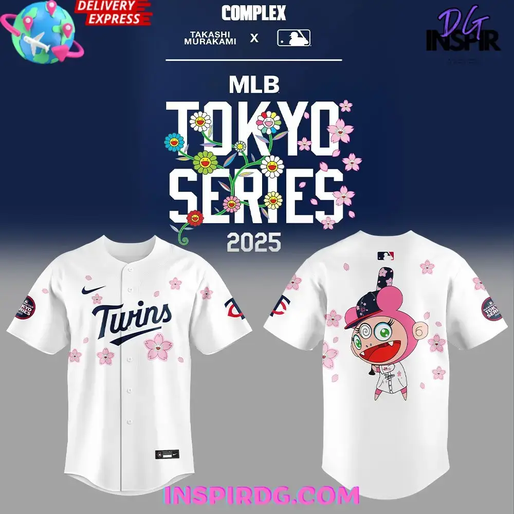 Takashi Murakami X Mlb World Tour Tokyo Series 2025 Minnesota Twins Jersey Image