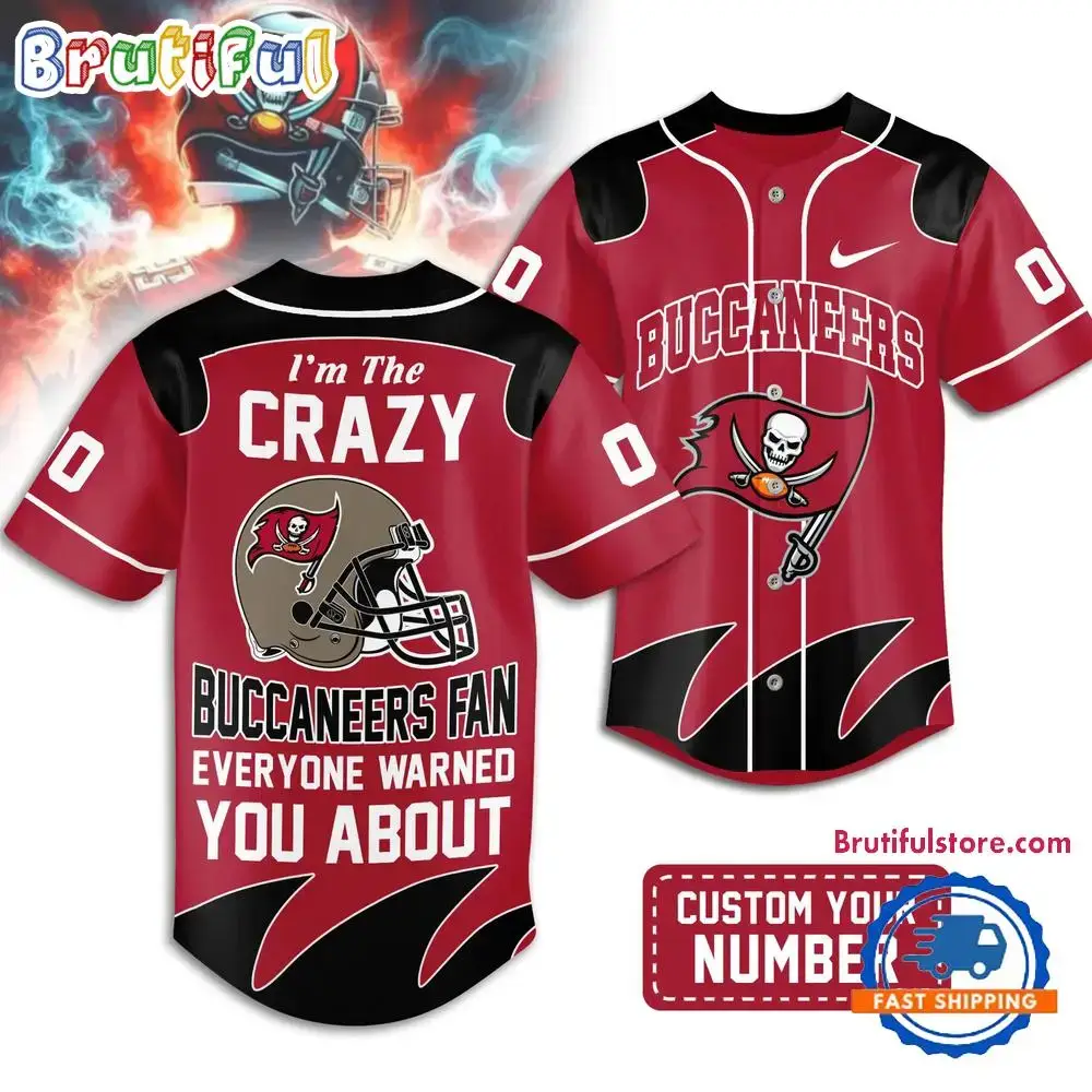 Tampa Bay Buccaneers 2026 NFL Crazy Football Fan Personalized Jersey Shirt Image