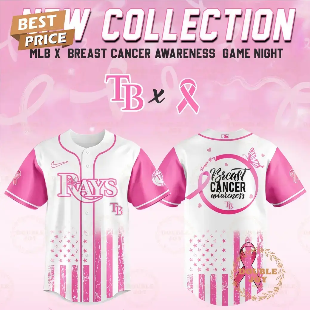 Tampa Bay Rays 2025 Breast Cancer Awareness Game Night Special Edition Baseball Jersey Image