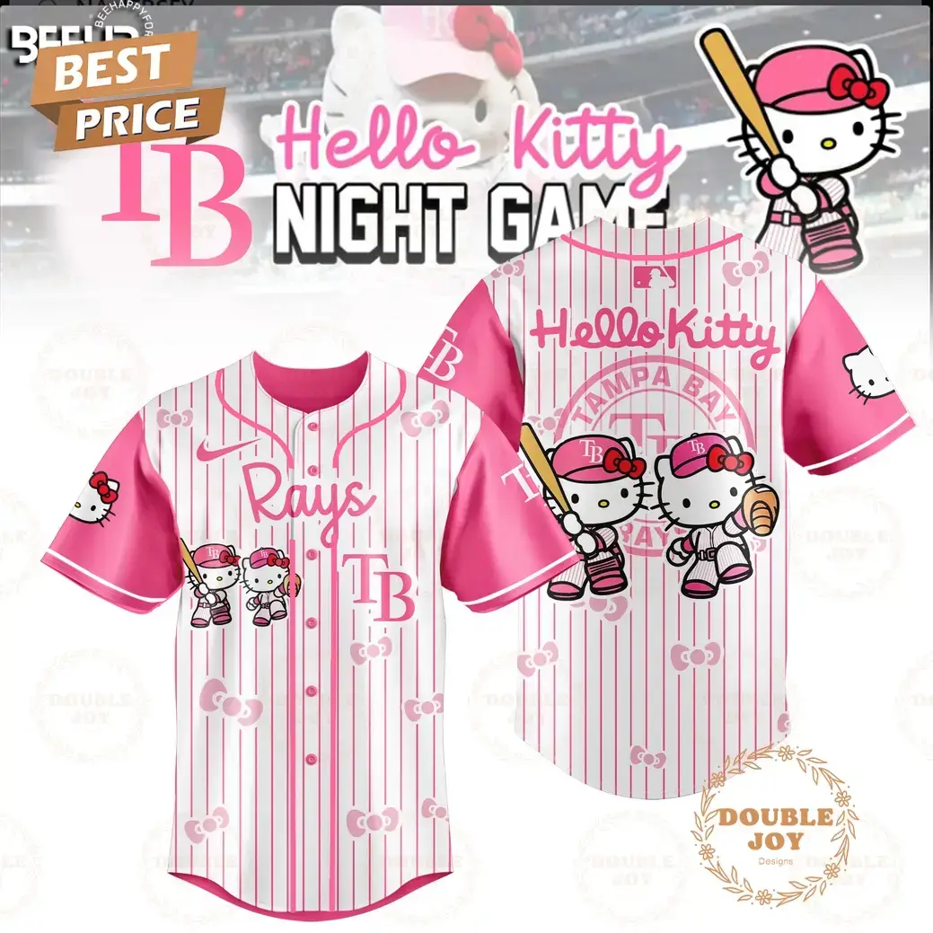 Tampa Bay Rays 2025 Hello Kitty Night Game Limited Edition Baseball Jersey Image