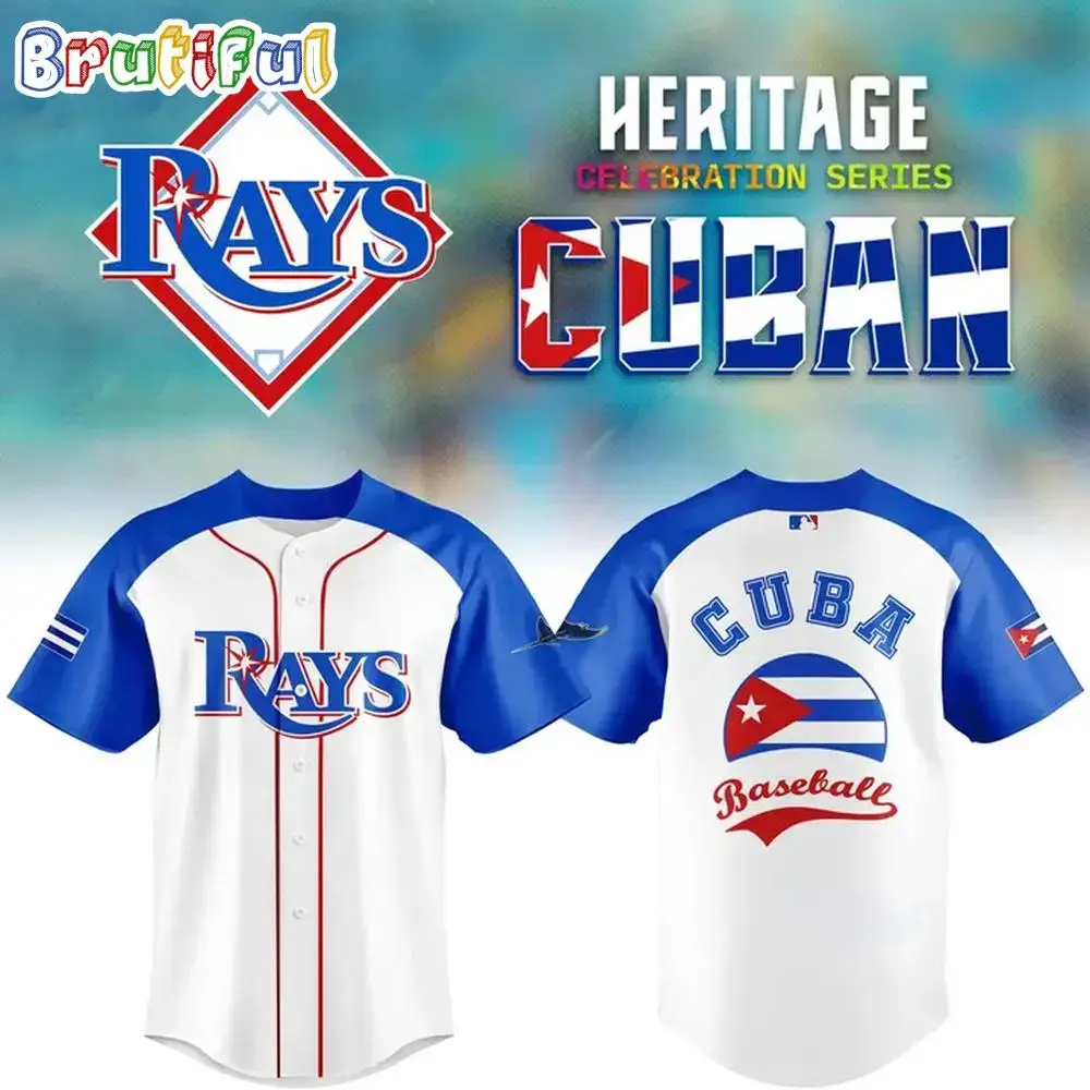 Tampa Bay Rays Cuban Heritage Celebration Baseball Jersey Shirt Image