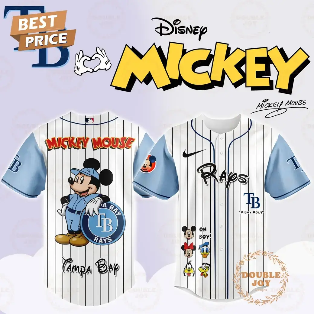 Tampa Bay Rays Disney Mickey Mouse 2025 Limited Edition Baseball Jersey Image