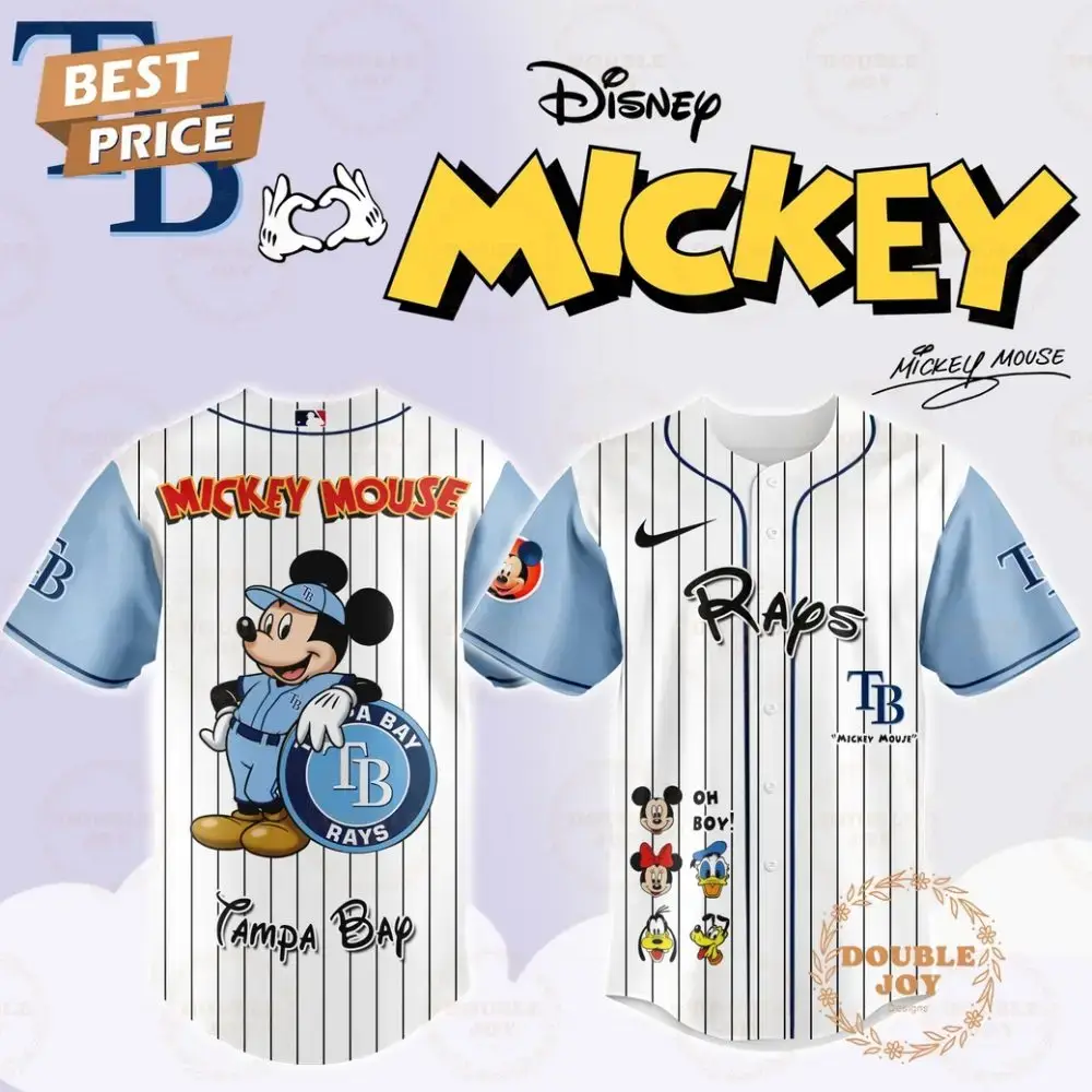 Tampa Bay Rays Disney Mickey Mouse 2025 Limited Edition Baseball Jersey Image