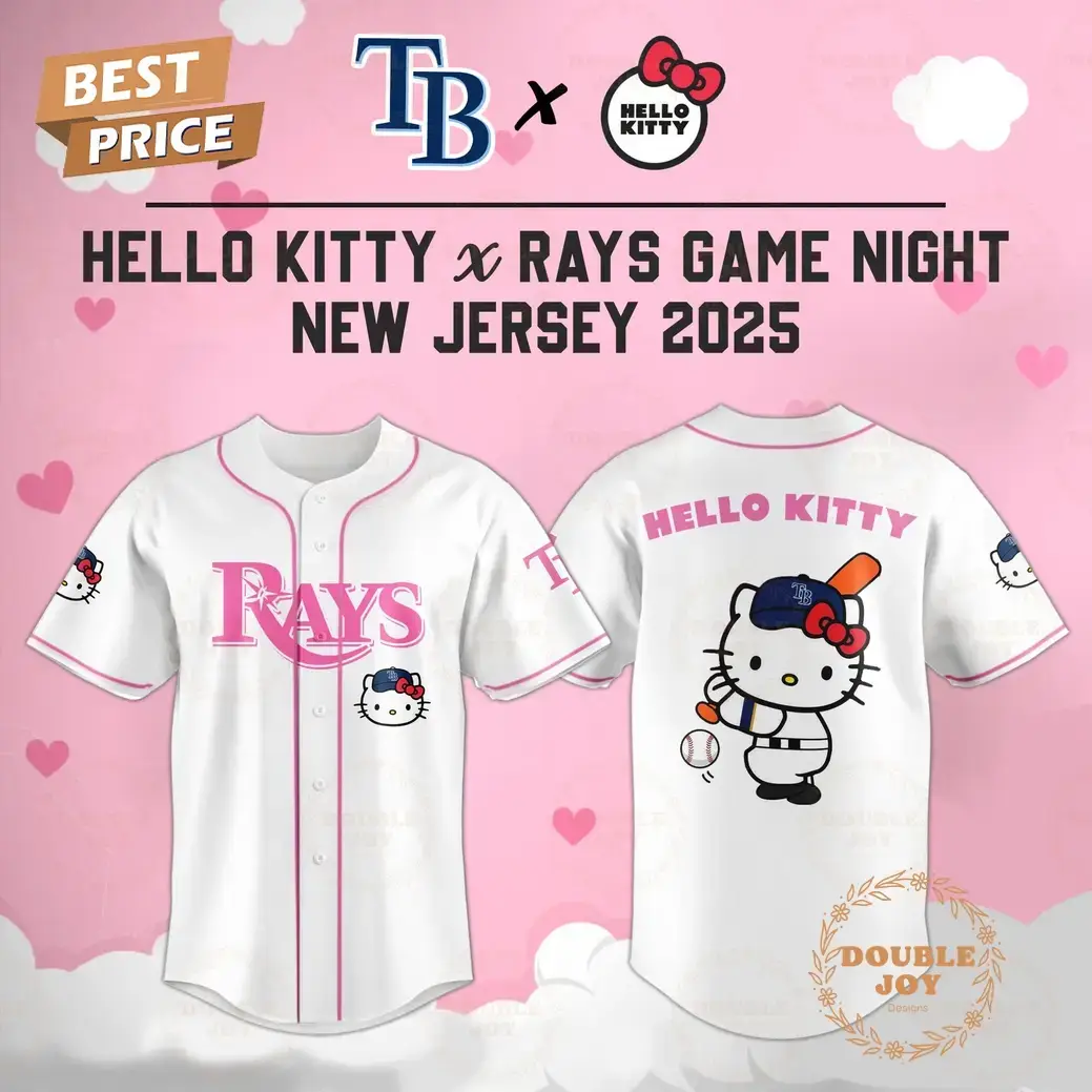 Tampa Bay Rays Hello Kitty X Cubs Game Night 2025 New Limited Edition Baseball Jersey Image