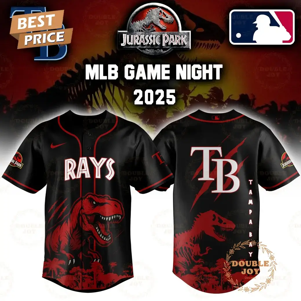 Tampa Bay Rays Jurassic Park Game Night 2025 Limited Edition Baseball Jersey Image