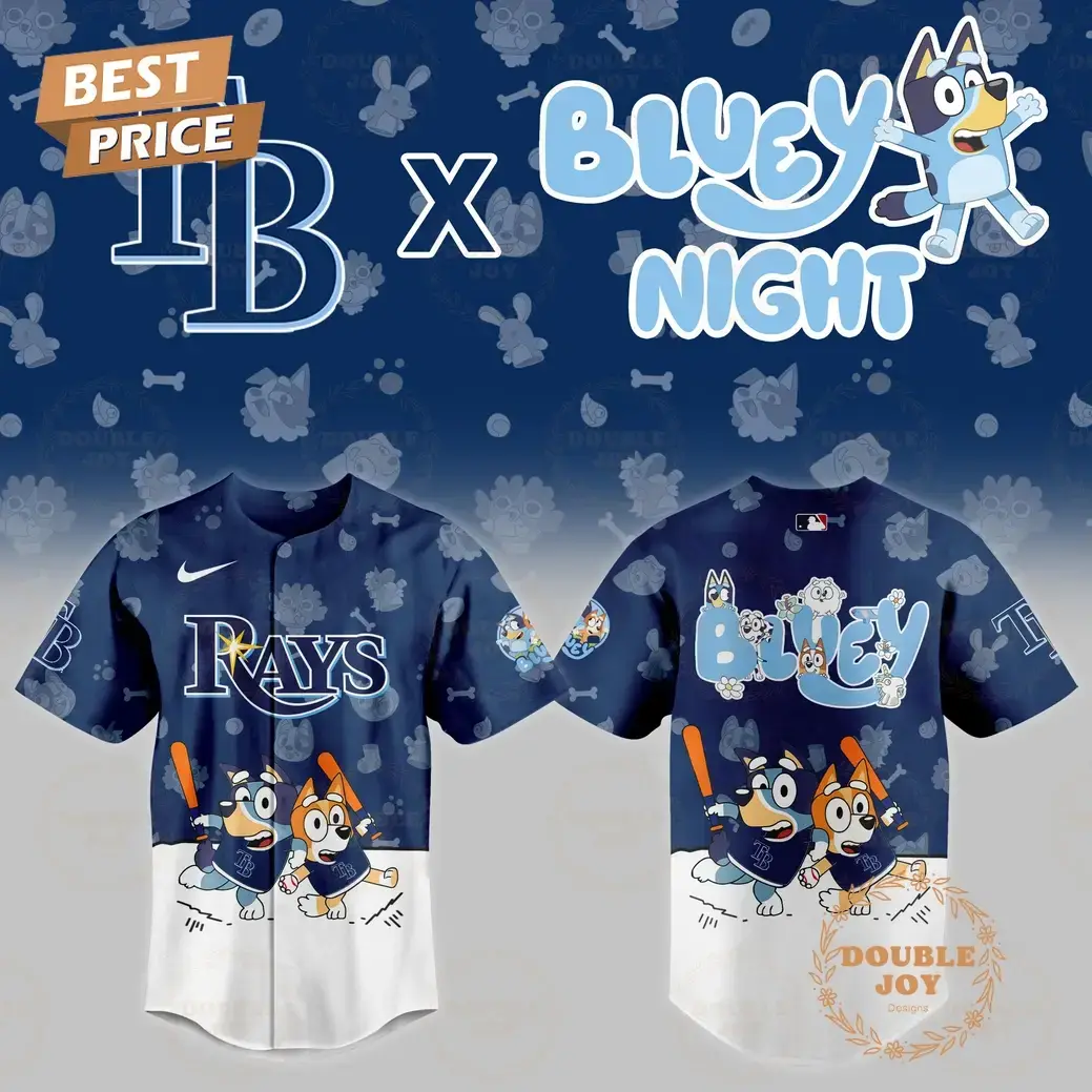 Tampa Bay Rays MLB 2025 Bluey Night New Edition Baseball Jersey Image