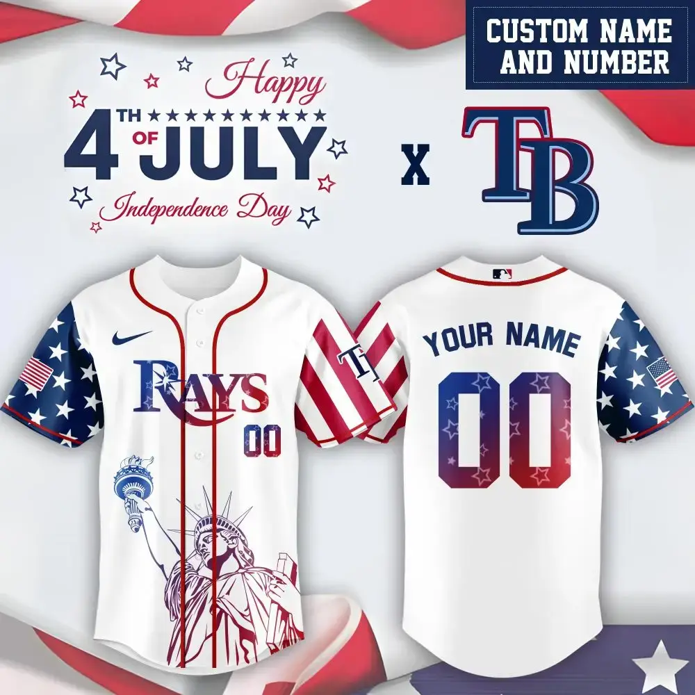 Tampa Bay Rays Mlb X Law Enforcement Night Edition Custom Baseball Jersey Image