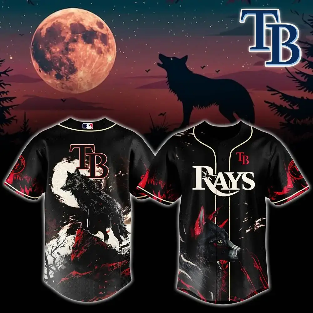 Tampa Bay Rays Mlb X Wolf Custom Baseball Jersey Image