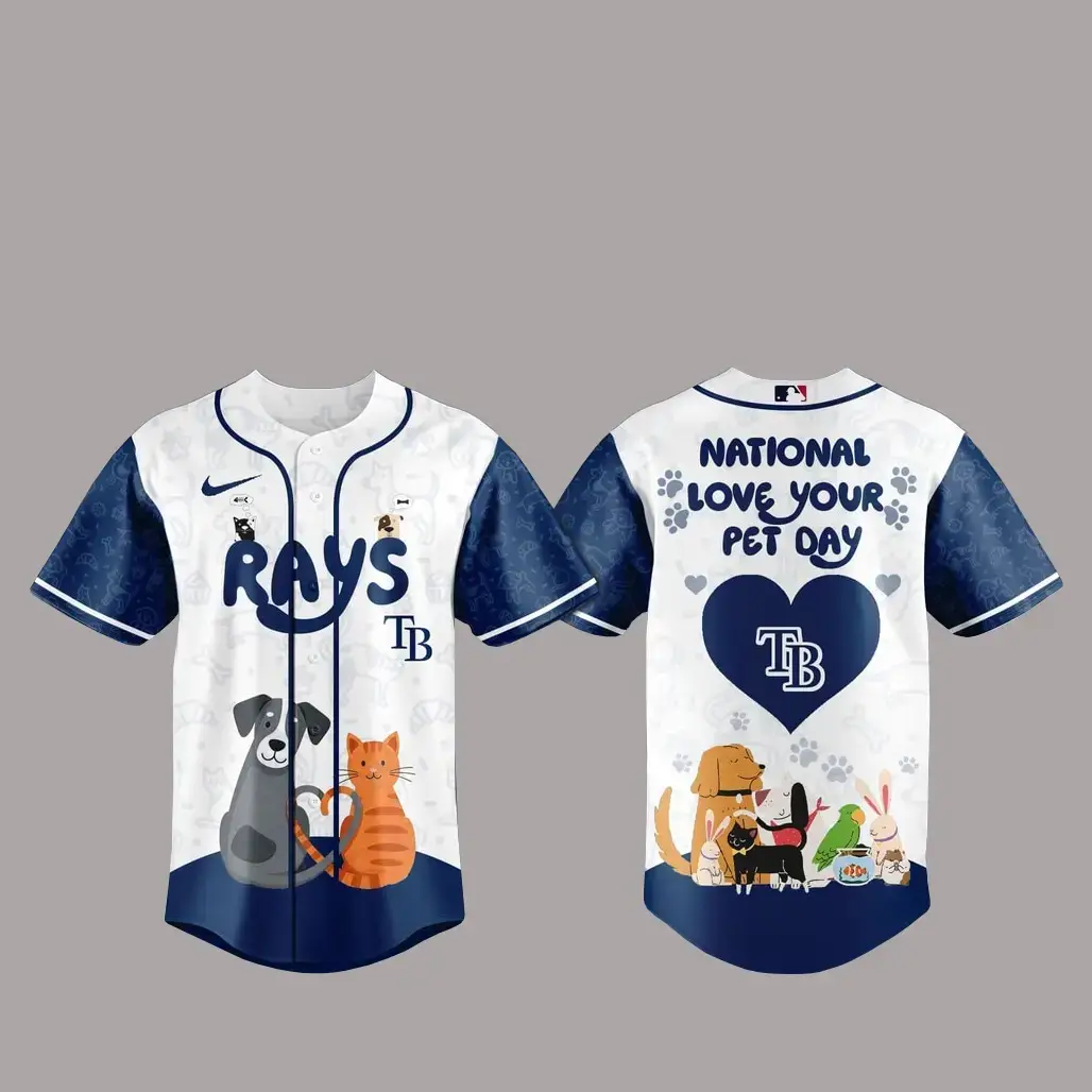 Tampa Bay Rays National Love Your Pet Day 2026 Basball Jersey Image