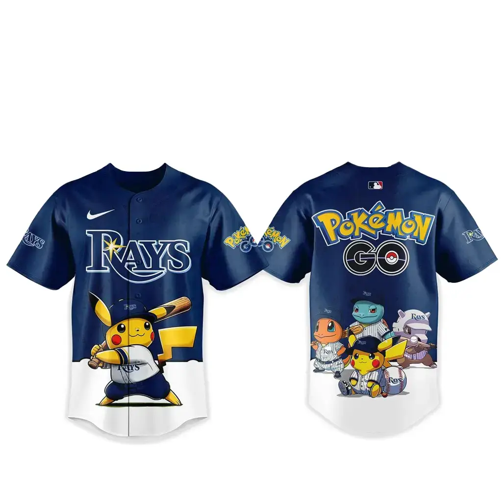 Tampa Bay Rays Pokemon Go Night 2026 Game Baseball Jersey Image