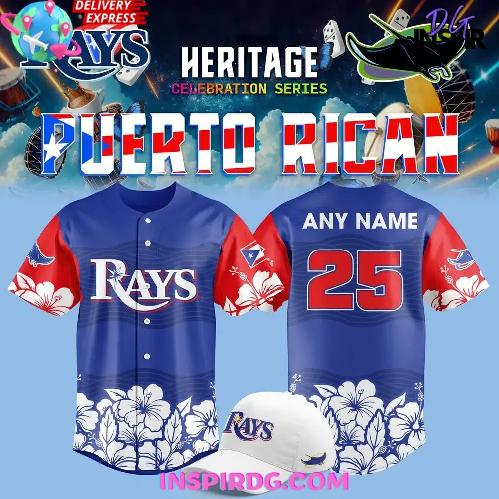 Tampa Bay Rays Puerto Rican Heritage Night 2025 Baseball Jersey Image