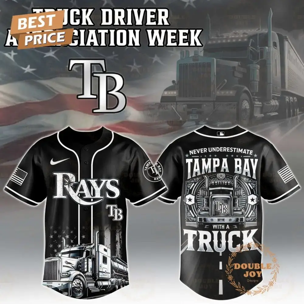 Tampa Bay Rays Truck Driver Appreciation Week 2025 Limited Edition Baseball Jersey Image