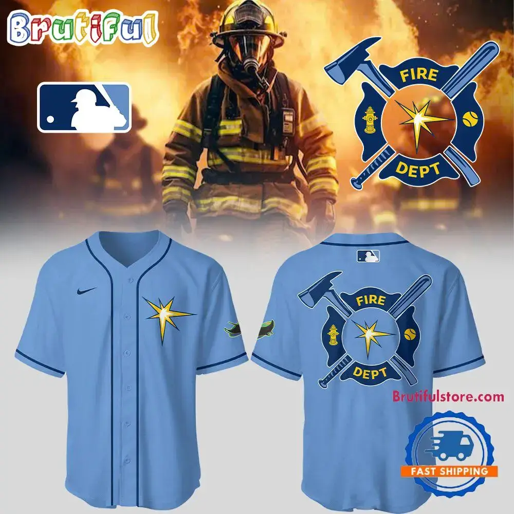 Tampa Bay Rays X Firefighter Appreciation Night 3D Print Jersey Shirt Image