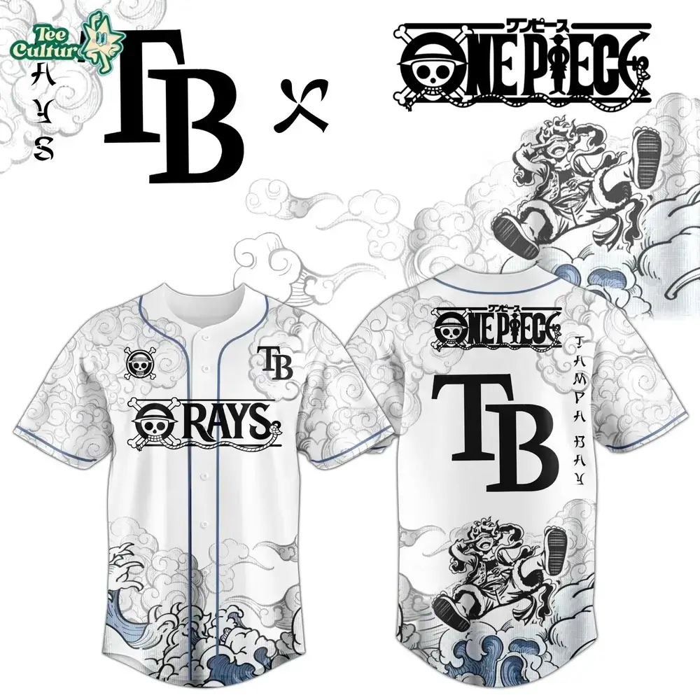 Tampa Bay Rays x One Piece Jersey 2026 Luffy Gear 5 Image