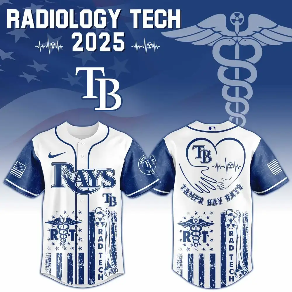 Tampa Bay Rays X Radiology Tech Night Exclusive Design Custom Baseball Jersey Image