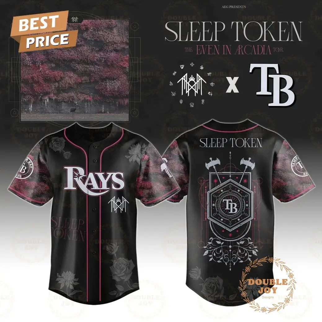 Tampa Bay Rays x Sleep Token Tour 2025 Even in Arcadia Limited Edition Baseball Jersey Image