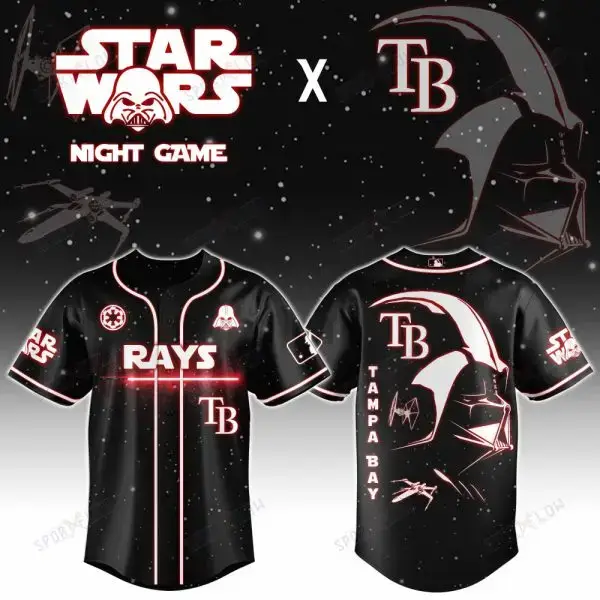 Tampa Bay Rays X Star Wars Darth Vader Sith Lord Night Game Baseball Jersey Image