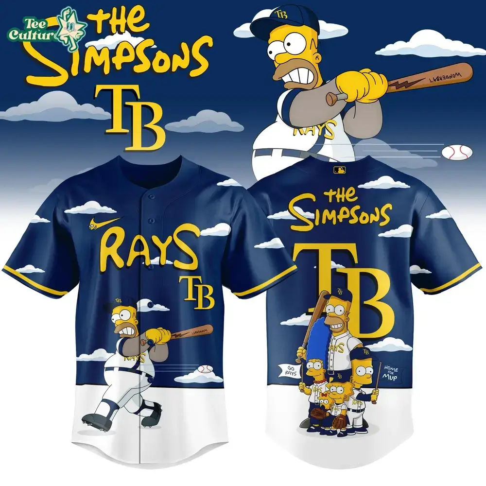 Tampa Bay Rays x The Simpsons 2026 Limited Edition Baseball Jersey Image