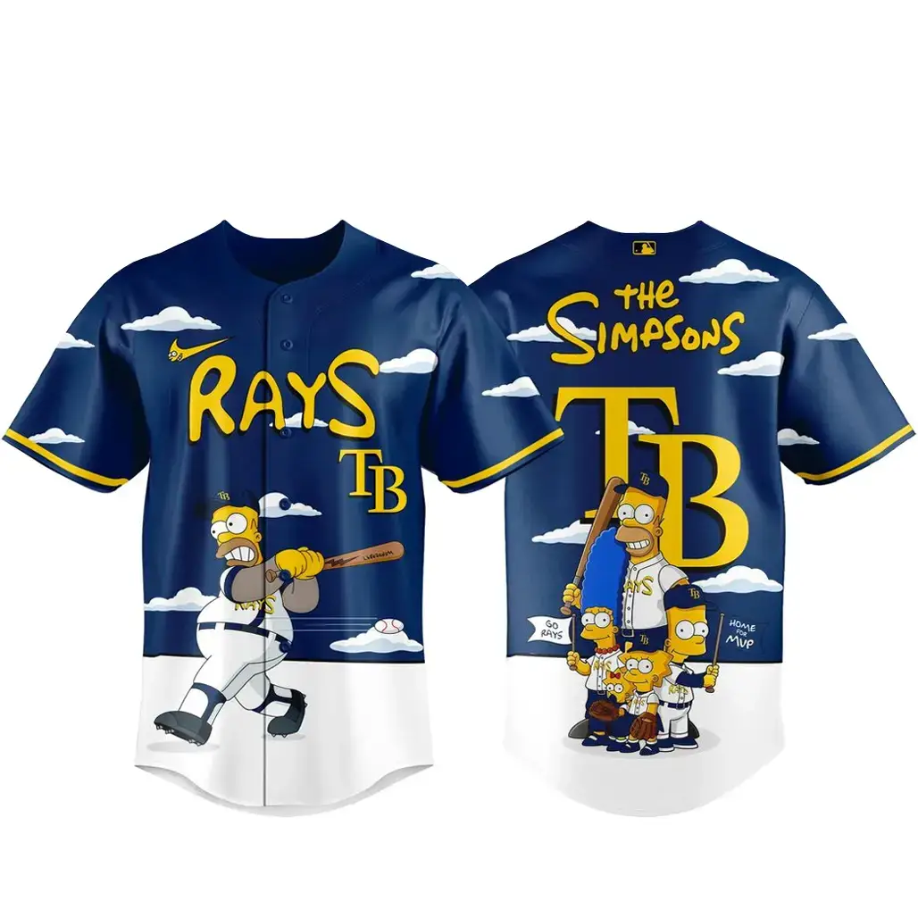 Tampa Bay Rays x The Simpsons Wonderbat 2026 Baseball Jersey Image