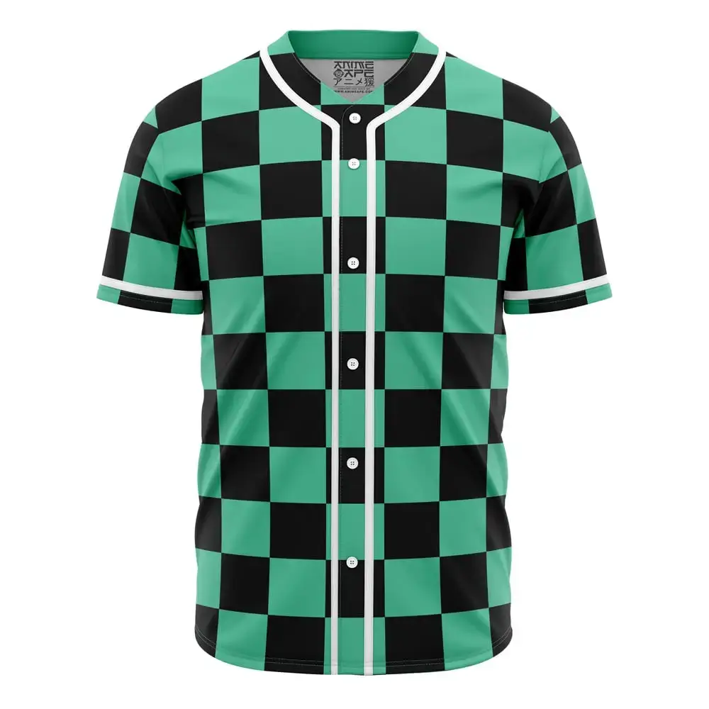 Tanjiro Kamado Demon Slayer Baseball Jersey Image