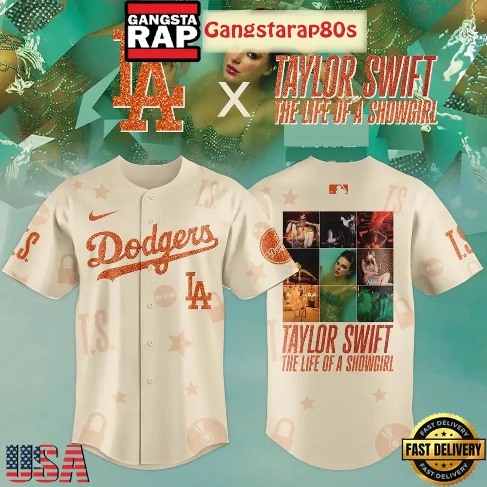 Taylor Swift Album 12th The Life Of A Showgirl Baseball Jersey Image