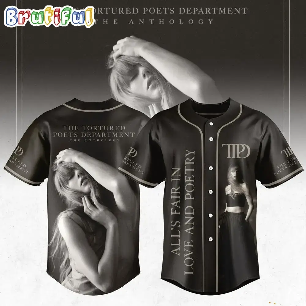 Taylor Swift The Tortured Poets Department Jersey Shirt Image