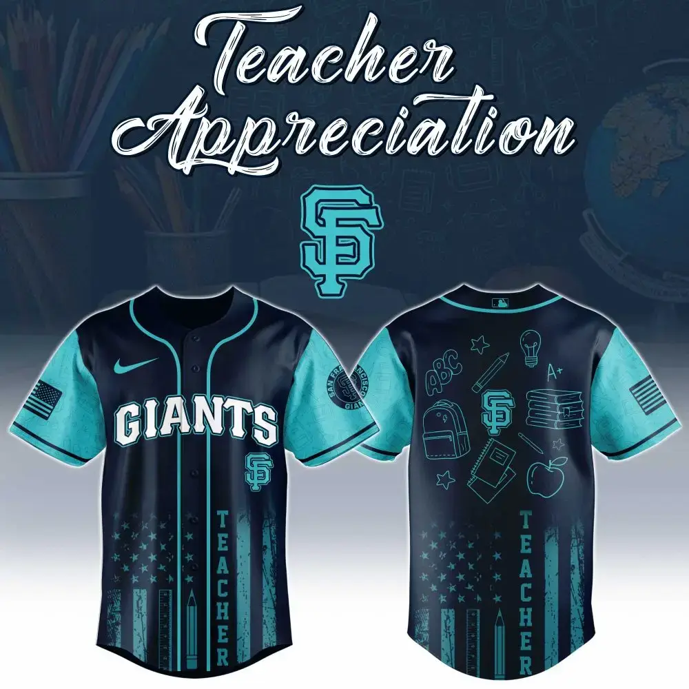 Teacher Appreciation Giants Jersey – Perfect Gift For Educators – Unique Design & Comfort Image