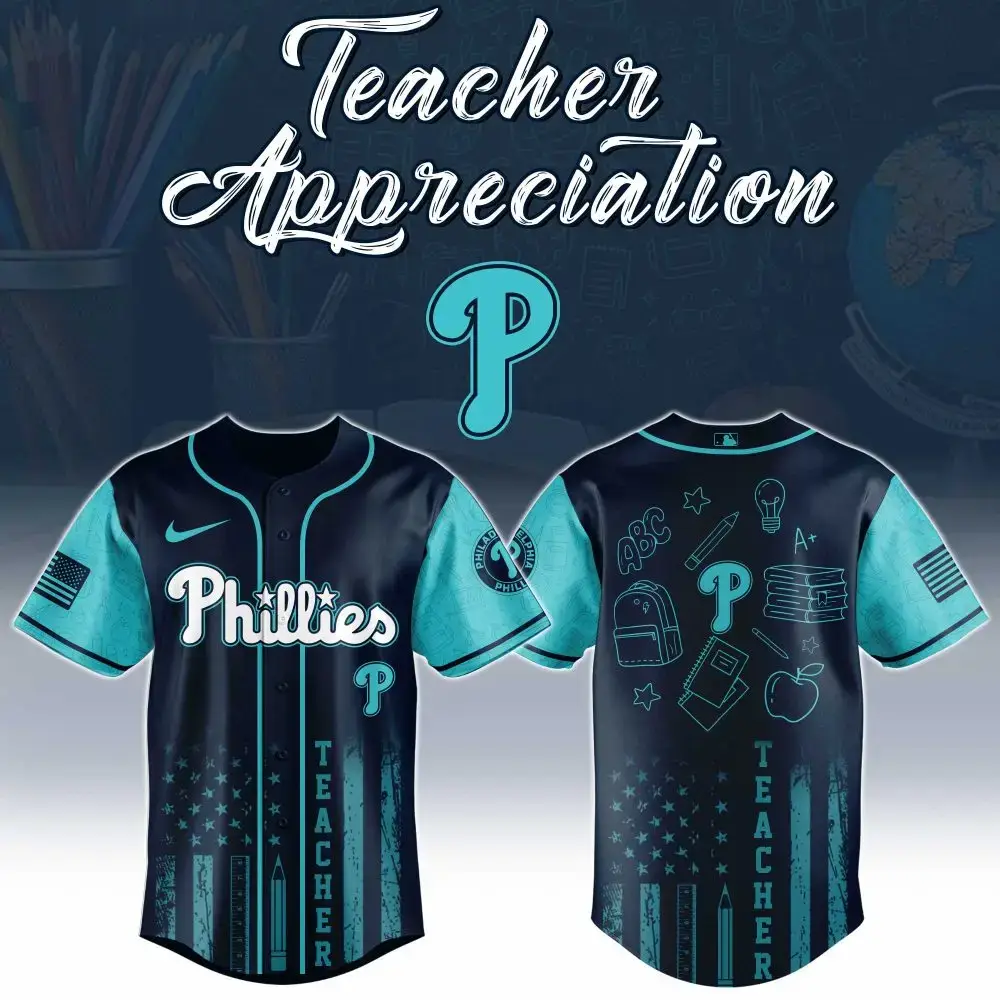 Teacher Appreciation Jersey – Phillies Themed Gift For Educators Image