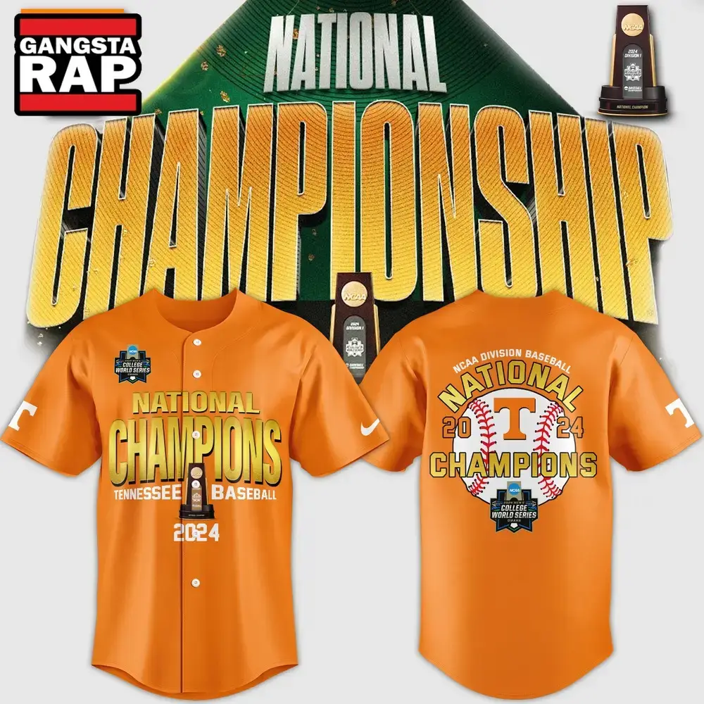 Tennessee Baseball Champion 2024 NCAA Division I Jersey Shirt Image