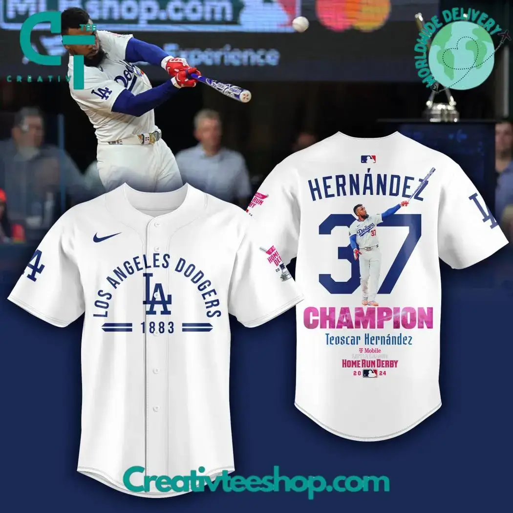 Teoscar Hernandez Champion Home Run Derby 2024 Baseball Jersey Image