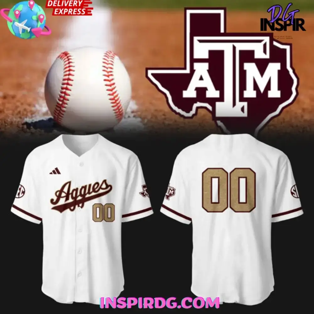 Texas A&M Aggies Baseball New Uniform 2025 Jersey Image