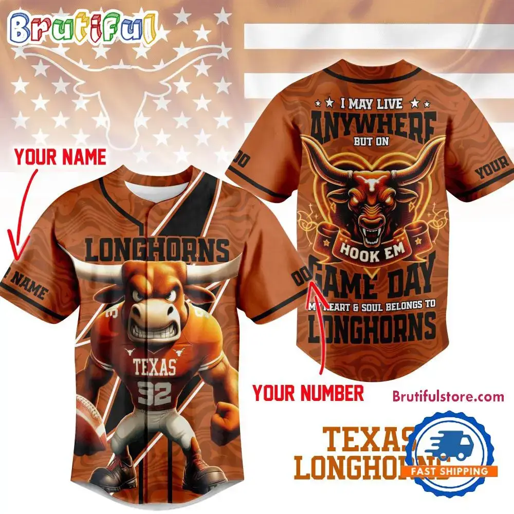 Texas Longhorns 2025 NCAA Game Day Jersey Shirt Image