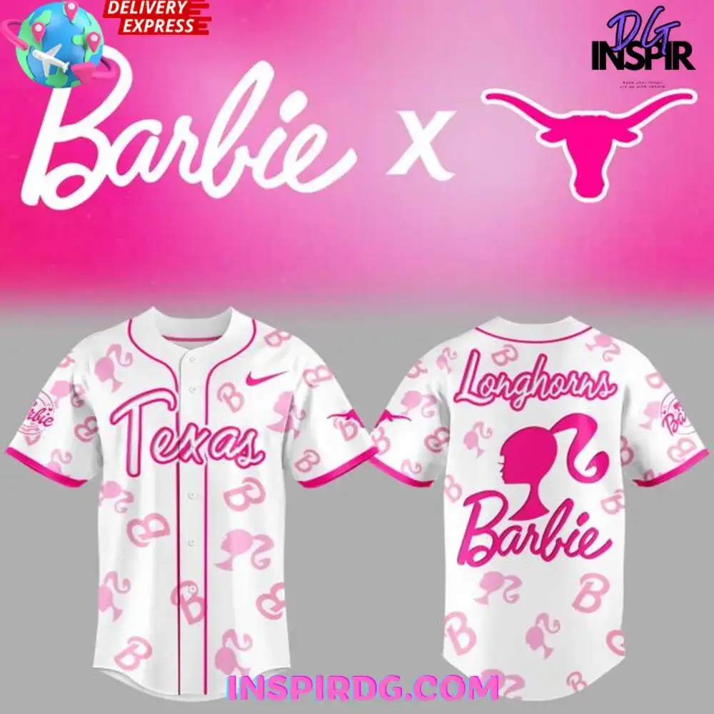 Texas Longhorns X 2025 Barbie Night Special Baseball Jersey Image