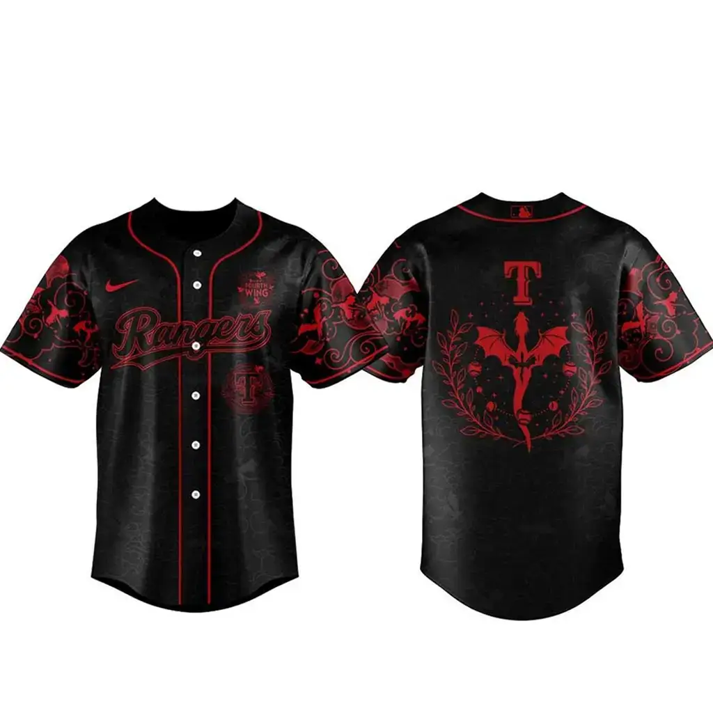 Texas Rangers Fourth Wings Night 2026 Game Baseball Jersey Image
