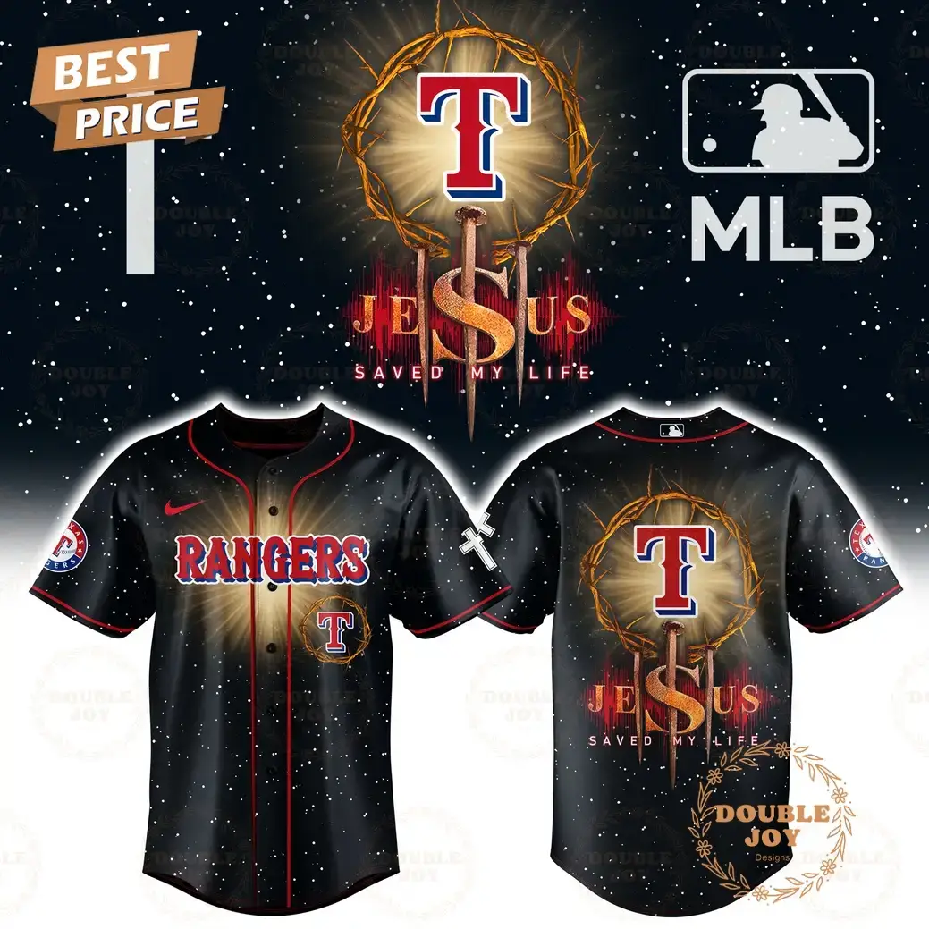 Texas Rangers Jesus Save My Life 2025 Limited Edition Baseball Jersey Image